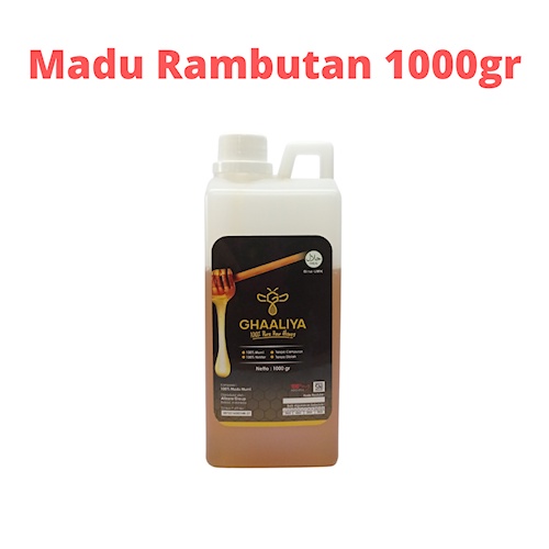 

(Bunga Rambutan) Madu Asli Murni Sehat RAW Ghaaliya Nektar Rambutan 1000gr