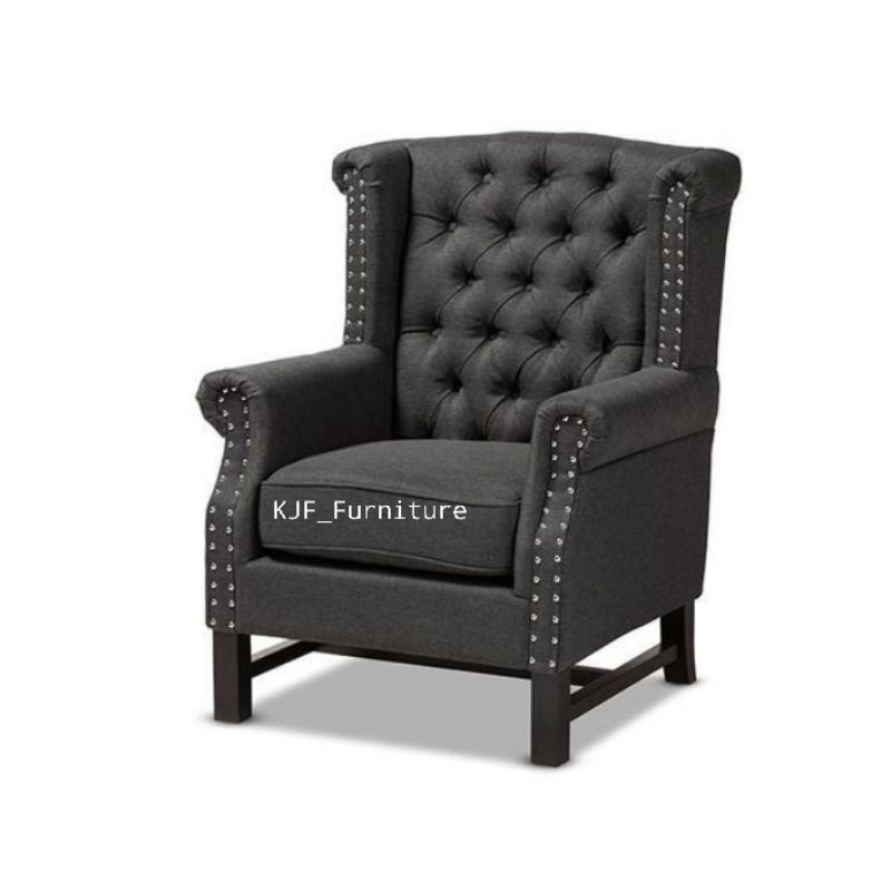 sofa single single wing chair klassik pasangan sofa chesterfield