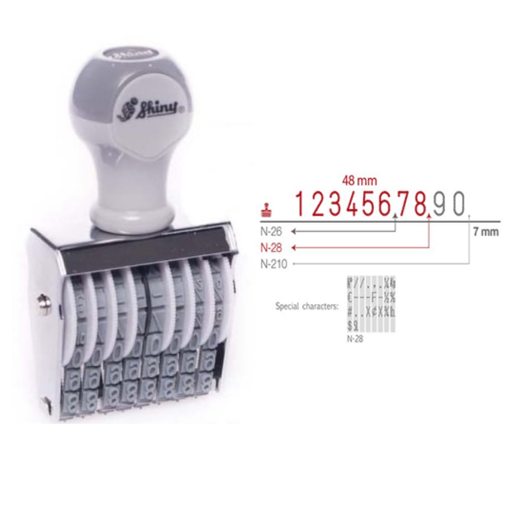 

Stempel Shiny Number Stamp N-28