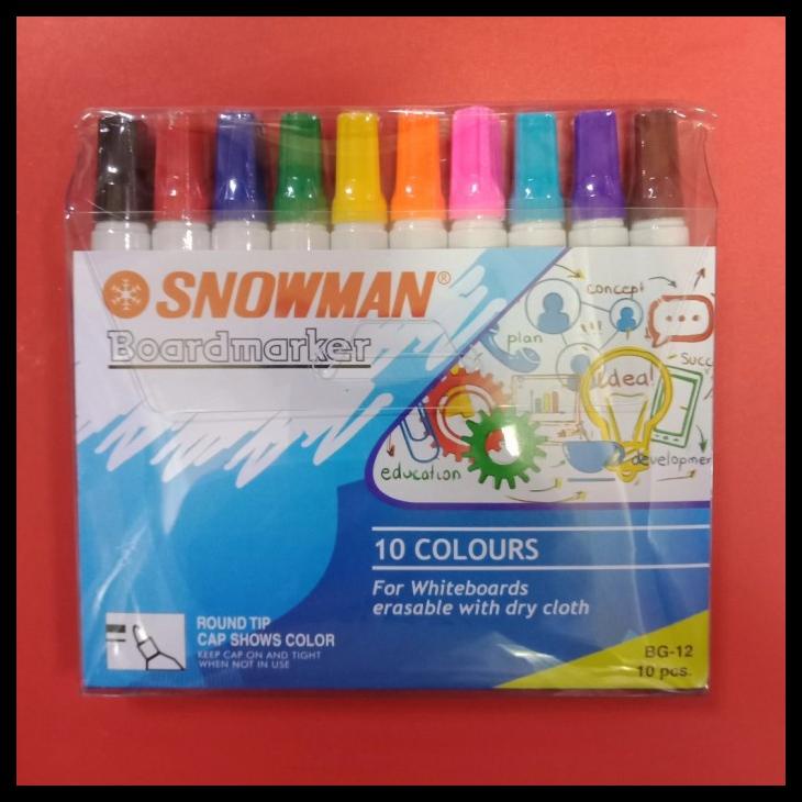

SPIDOL BOARDMARKER SNOWMAN 10 WARNA KODE 657