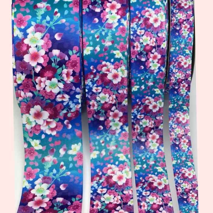 

10 Yard & 25 Yard - Pita Grosgrain Motif Bunga Pita Imlek 005