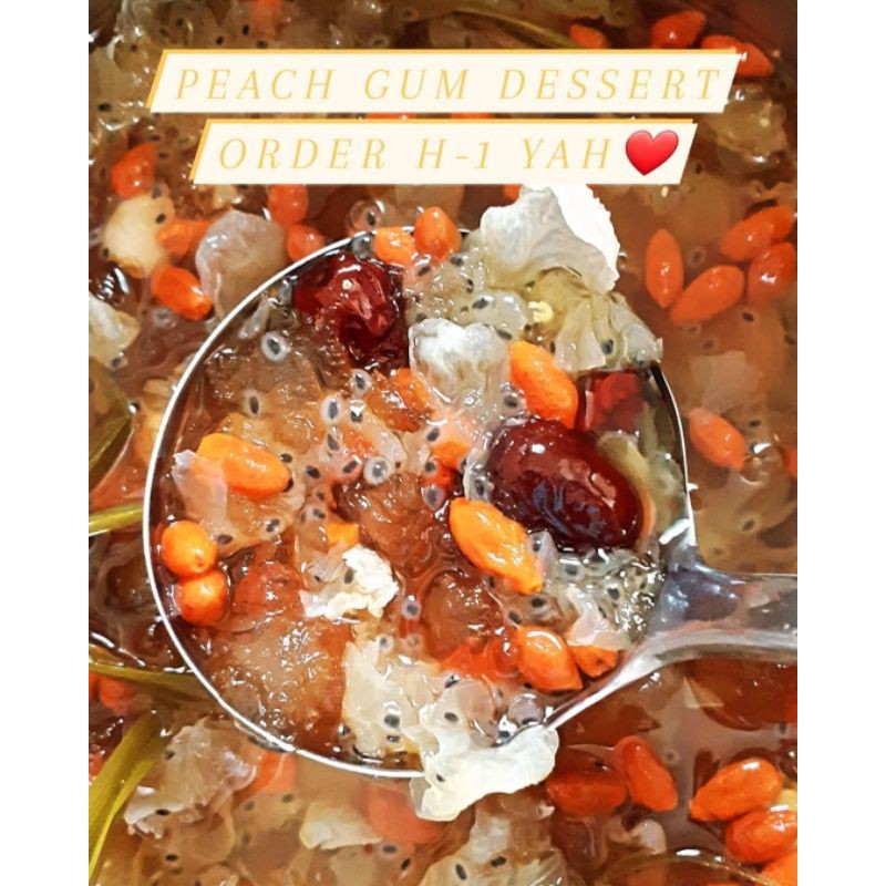 PEACH GUM DESSERT COLLAGEN FULL CUP 400 ML 3 RASA TERMURAH TERBANYAK