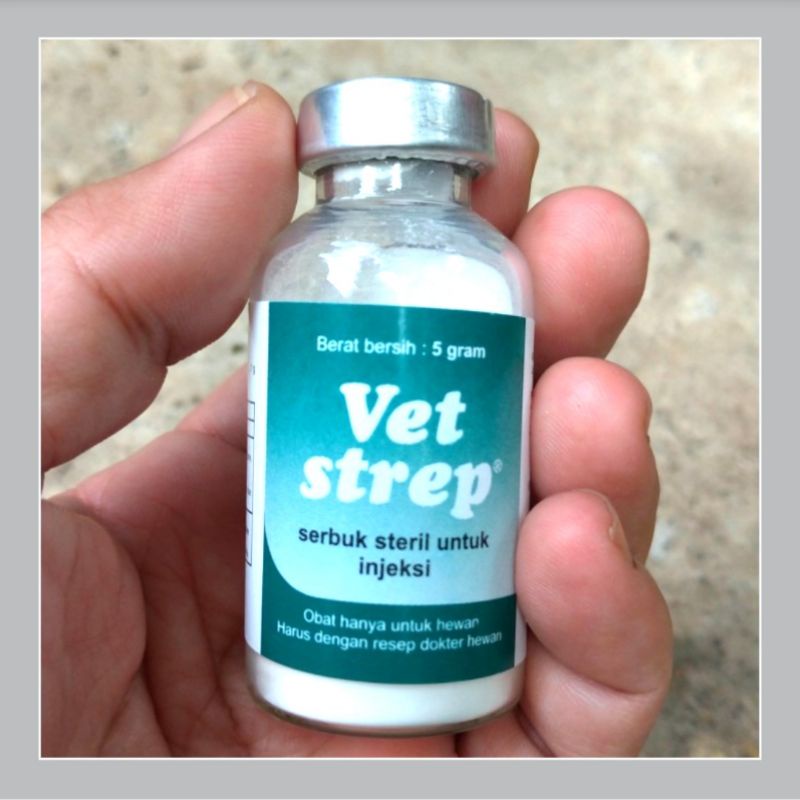 VetStrep Vet Strep Obat Ayam Sakit Pilek Ngorok Snot Crd Muka Bengkak Hidung Berair Ingusan Lesu
