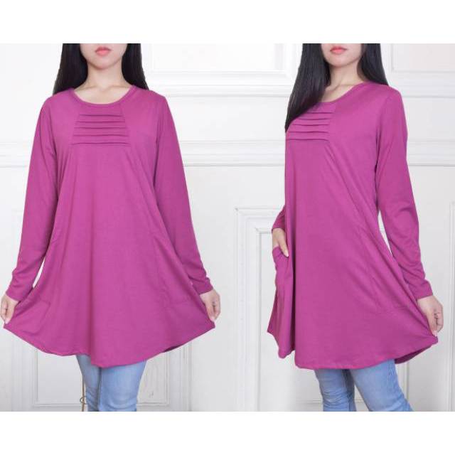 BLOUSE MUSLI POLOS (065 polos)