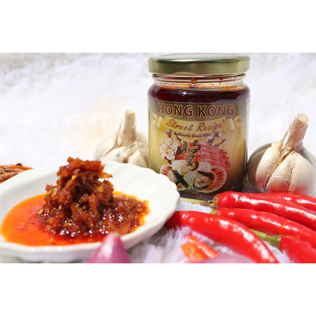 

06 XO seafood sauce sambal saos XO saus pedas dimsum chili oil ebi scallop bumbu dapur bumbu instan