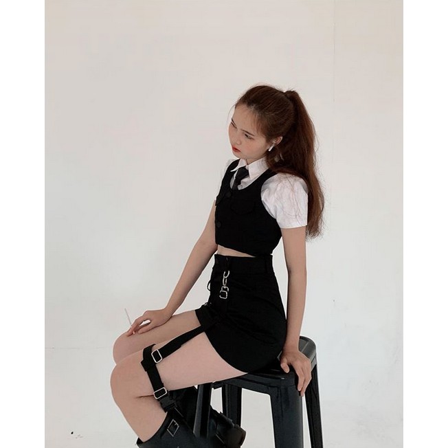 [READY]Leg Garter Harness Blackpink Aksesoris Kaki Kpop Style Korea Streetwear Garter Belt Leg Thigh