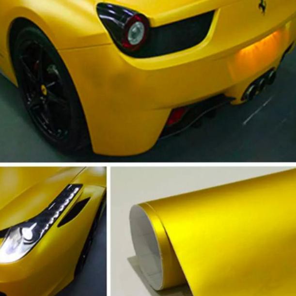 ♠ Stiker Satin Dop Wrapping Full Body Mobil Motor High Kualitas Lebar152CmxPanjang50Cm ❇