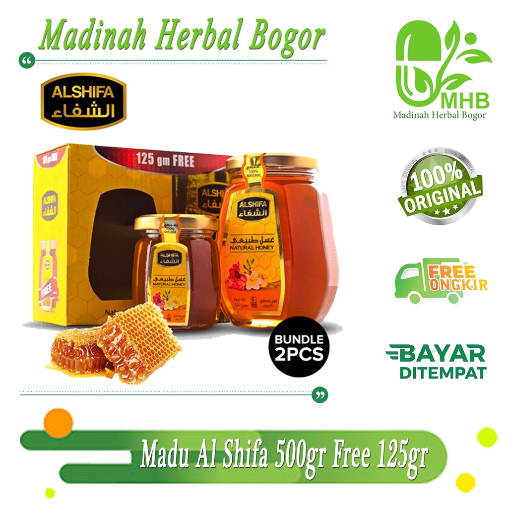 

Madu Al Shifa 500gr Free 125gr / Alshifa 500 gr Free 125 gr Natural Honey Madu Asli Murni Al Shifa 500gr free 125gr Madu Natural Honey Madu ASli Import Arab 500gr Free 125gr Al SHifa OriginalMadu