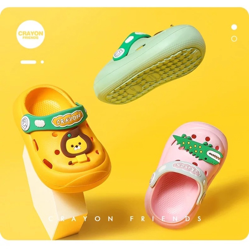 Sendal crocs Anak / Sandal Karet Anak Laki Laki Perempuan / Sandal Slip On anak Model Crocs / Sandal Anak Anak / Sandal Sepatu AnaK Balita / Sepatu Sandal Anak Lucu EVA Non Slip Ringan Kualita Premium/ Sendal Anak Laki Laki/ Sandal Anak Perempuan Kait