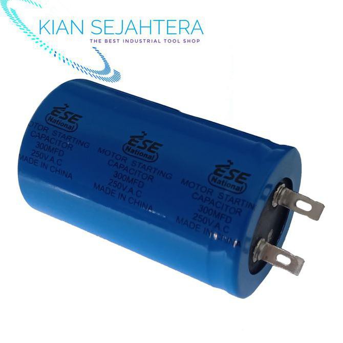 kapasitor starting 300 uf 250 VAC NATIONAL ESE.CAPASITOR 300MF