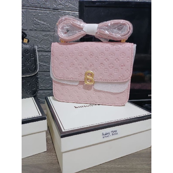 NEW audrey monogram rose Small