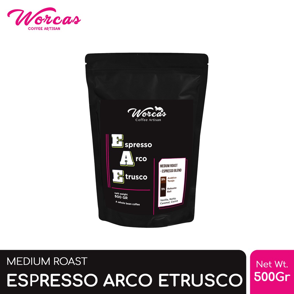 

WORCAS Arco Etrusco Espresso Blend 500 Gram | Medium Roast