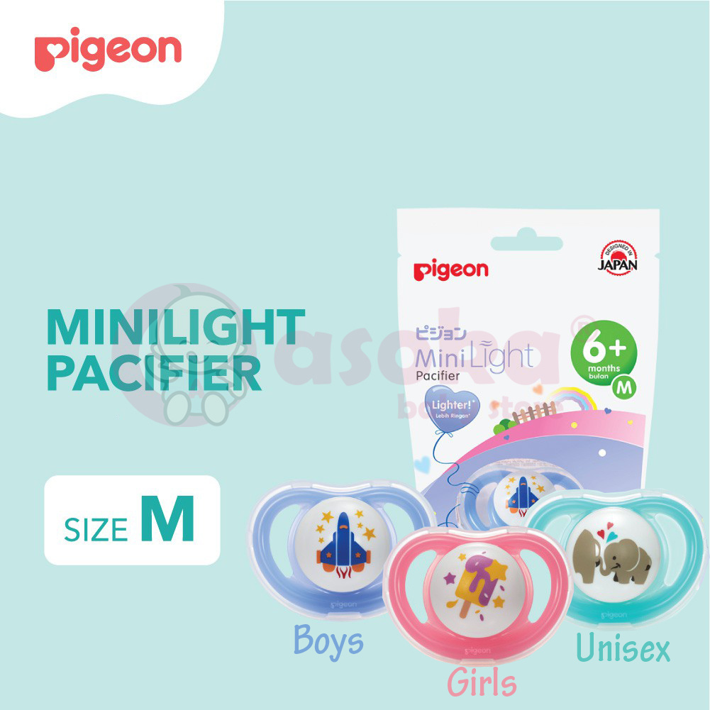 Pigeon Empeng Bayi Minilight Pacifier Size M ASOKA