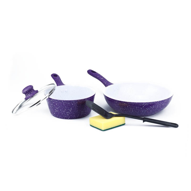 PANCI BOLDE Set Panci Set BOLDe Super Pan Granite Set 5 Pcs Panci Ungu Set SuperPan Bolde