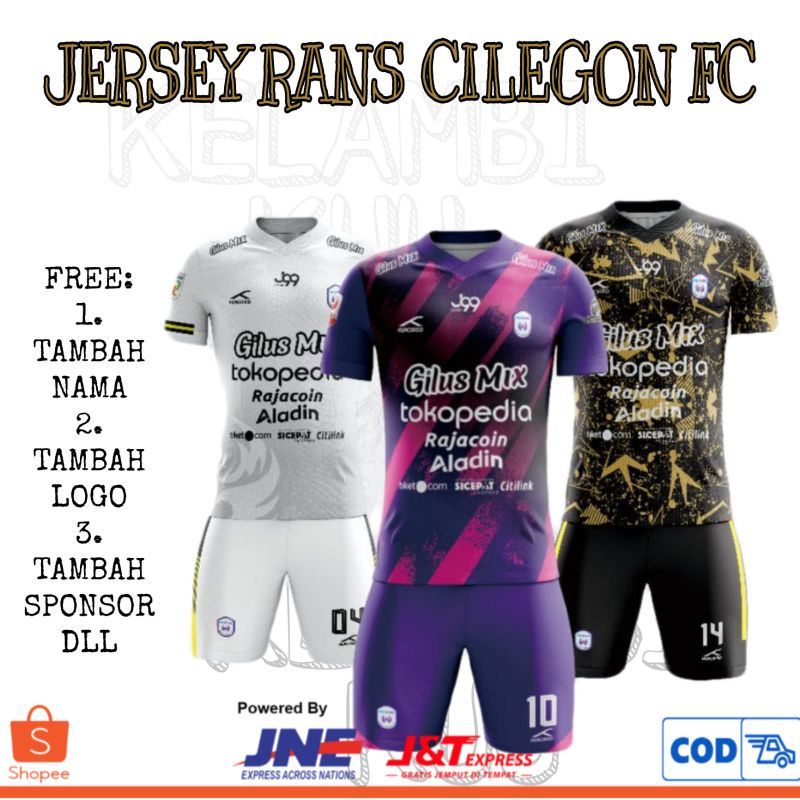 Jersey bola custom printing kaos rans cilegon fc murah