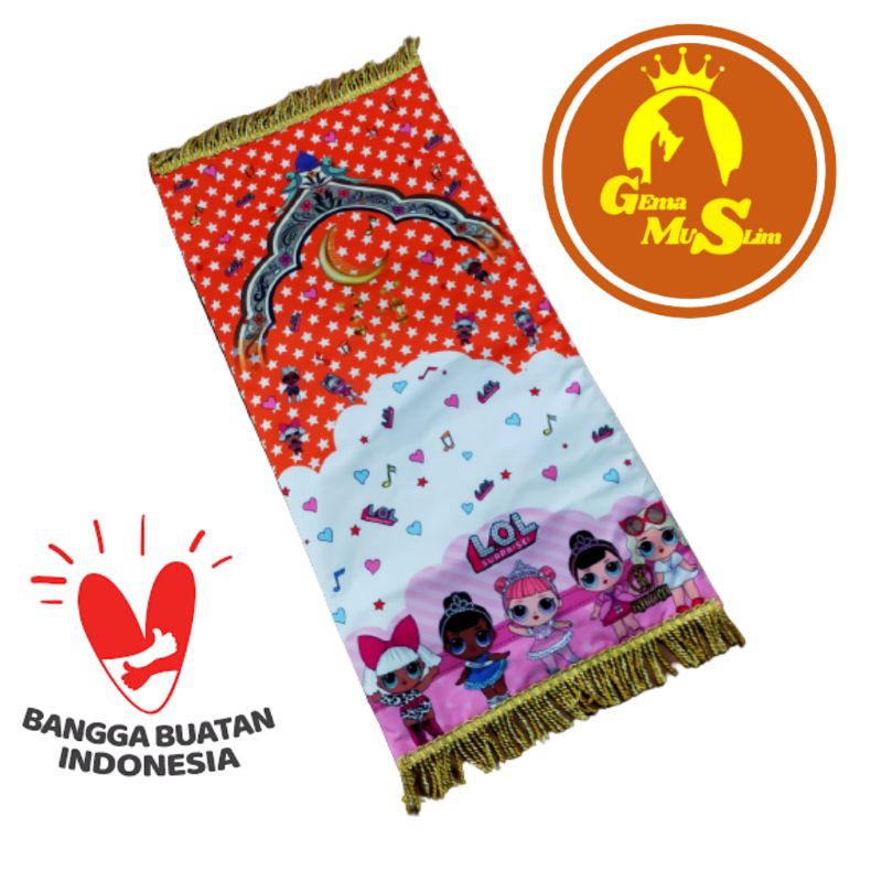 Sajadah Anak Karakter Rumbei Warna Dan Motif Random