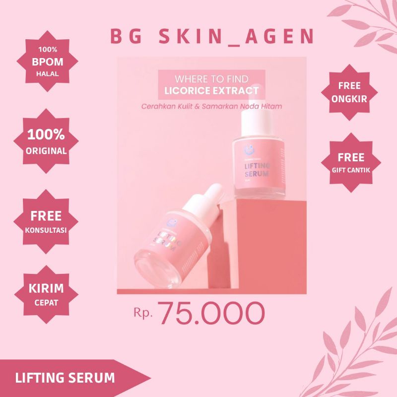 Serum lifting BG Skin, Serum Anti Aging BG Skin, Lifting Serum, Anti Aging Serum BG Skin