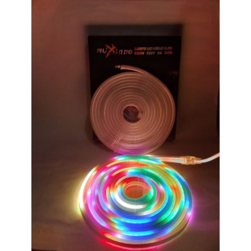 Lampu hias RGB Muxindo LED Neon RGB 5 Meter