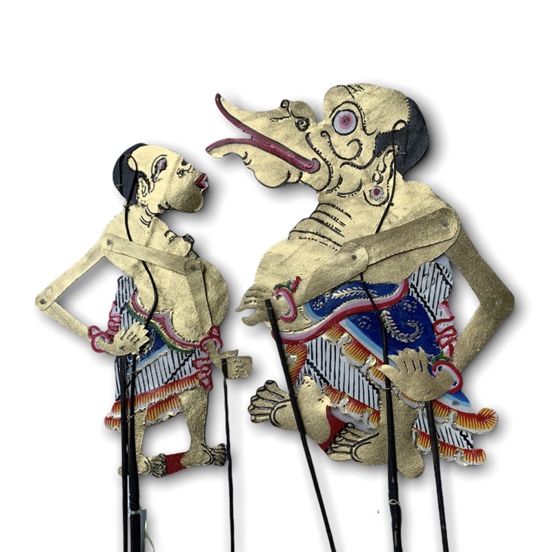 Wayang kulit Togog Bilug versi (Sepasang)