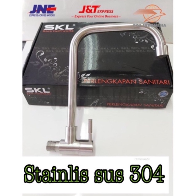 Kran angsa asli stanlis steel sus 304 keran dapur cuci piring asli sus 304 tidak nempel magnet kran 