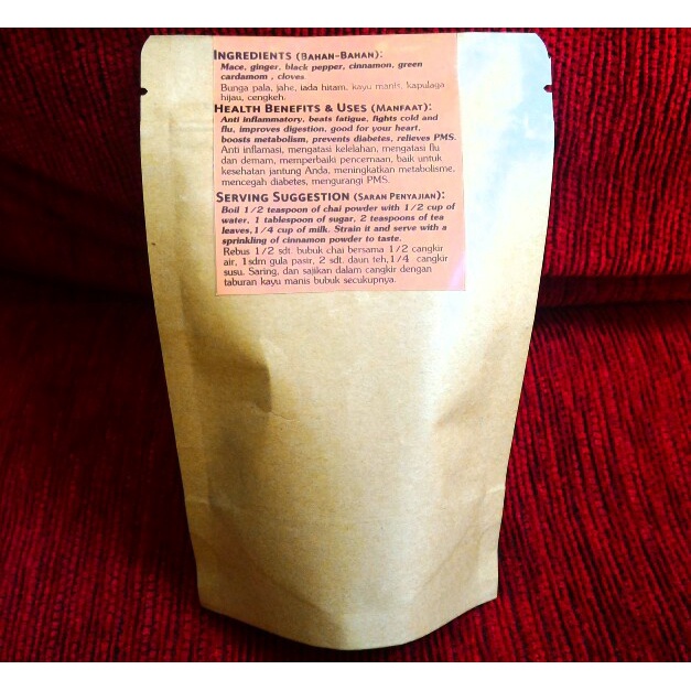 

Marhies- Bubuk Chai Masala (Bumbu Rempah Teh Ala India)