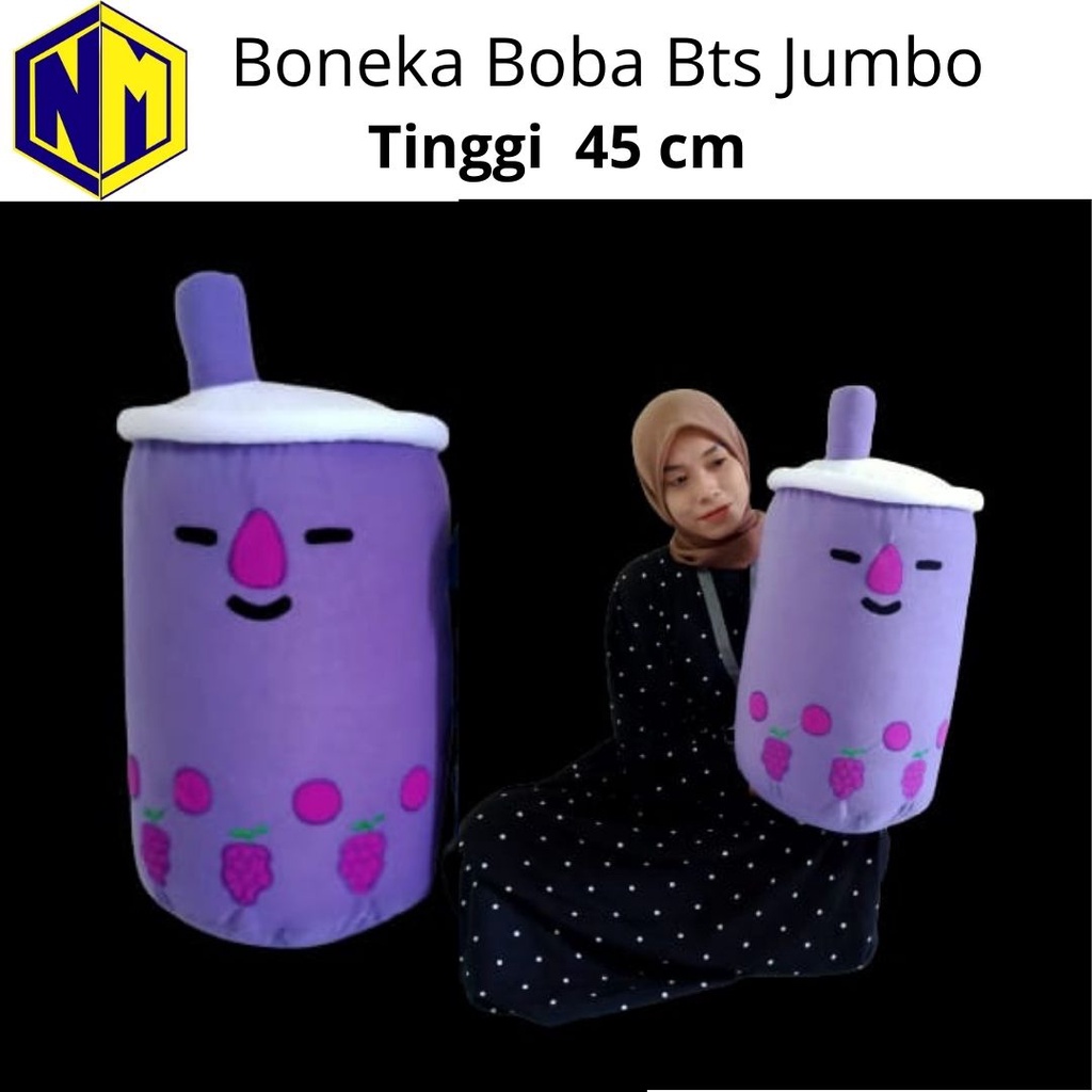 Boneka Boba BTS Jumbo Bantal Boba Besar label SNI Original murah bgt