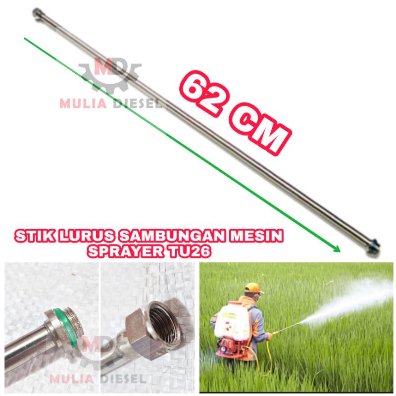 Stik Sambungan Lurus Nozzle Mesin Semprot Sprayer Hama Racun TU26 TU 26