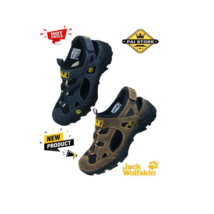 Sepatu Sandal Gunung Pria Jack Wolfskin Sepatu Sepada Mtb Hiking/Gowes