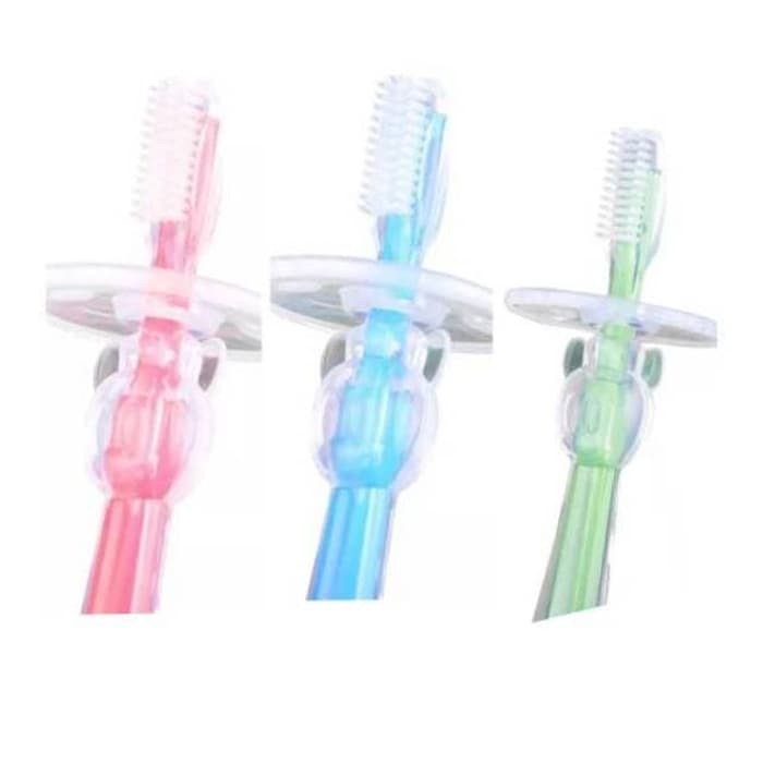 Sikat Gigi SOFT SILICONE Untuk Anak Bayi Baby Soft Silicone Tooth Brush Teether 12 LC