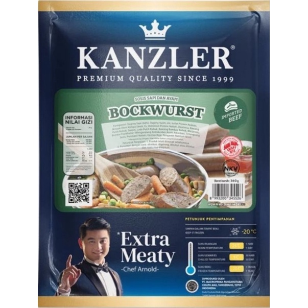 

Kanzler Sosis Bockwurst 360 gr