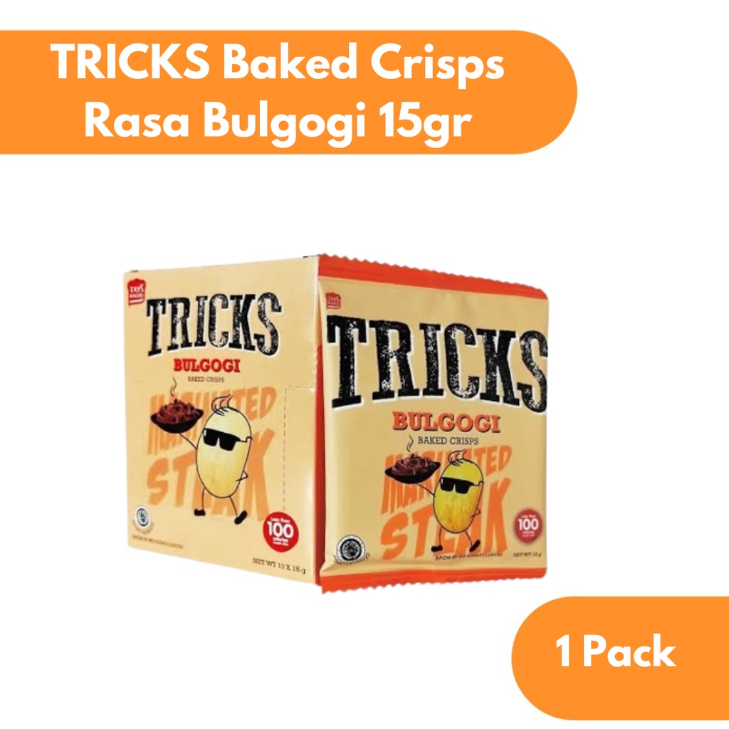 

Saboga x Tricks Baked Crisps Kentang Rasa Bulgogi 15gr