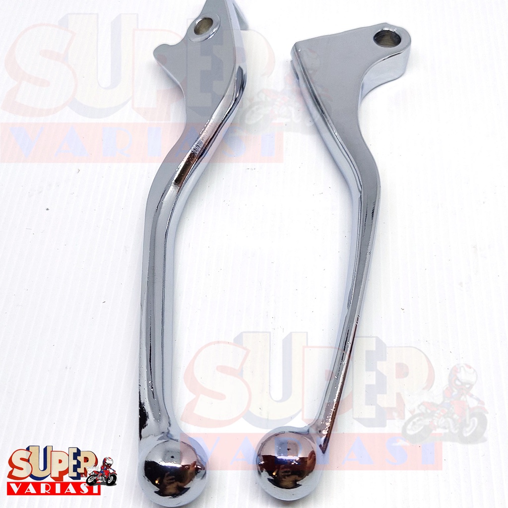 Handle Rem twotone dan chrome Kopling Variasi  Tiger , sonic , CB150 , CBR ,CBR 150R, Satria Fu , Verza , GL pro