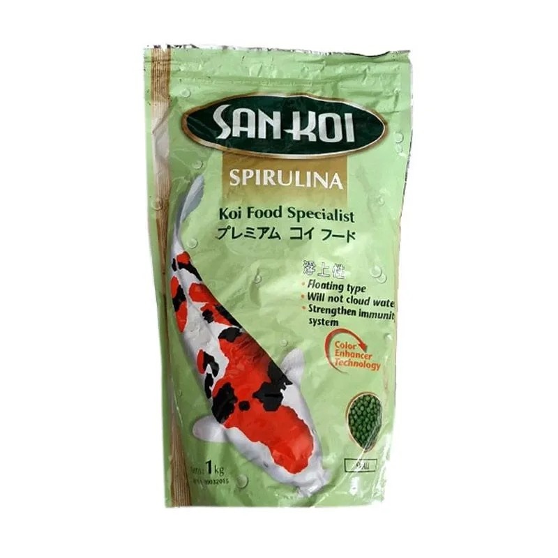 Sankoi San koi Spirulina Medium M Pakan Makanan ikan repack