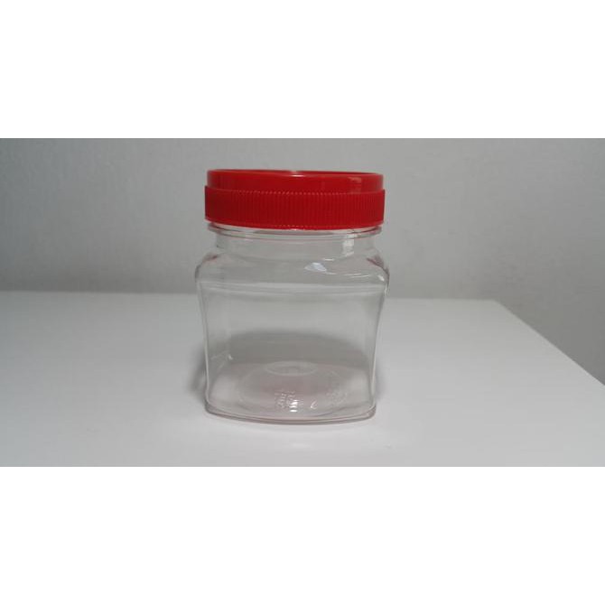 TOPLES JAR BOTOL PLASTIK SAMBAL SAMBEL BUMBU SELAI SELE PERSEGI 100ML