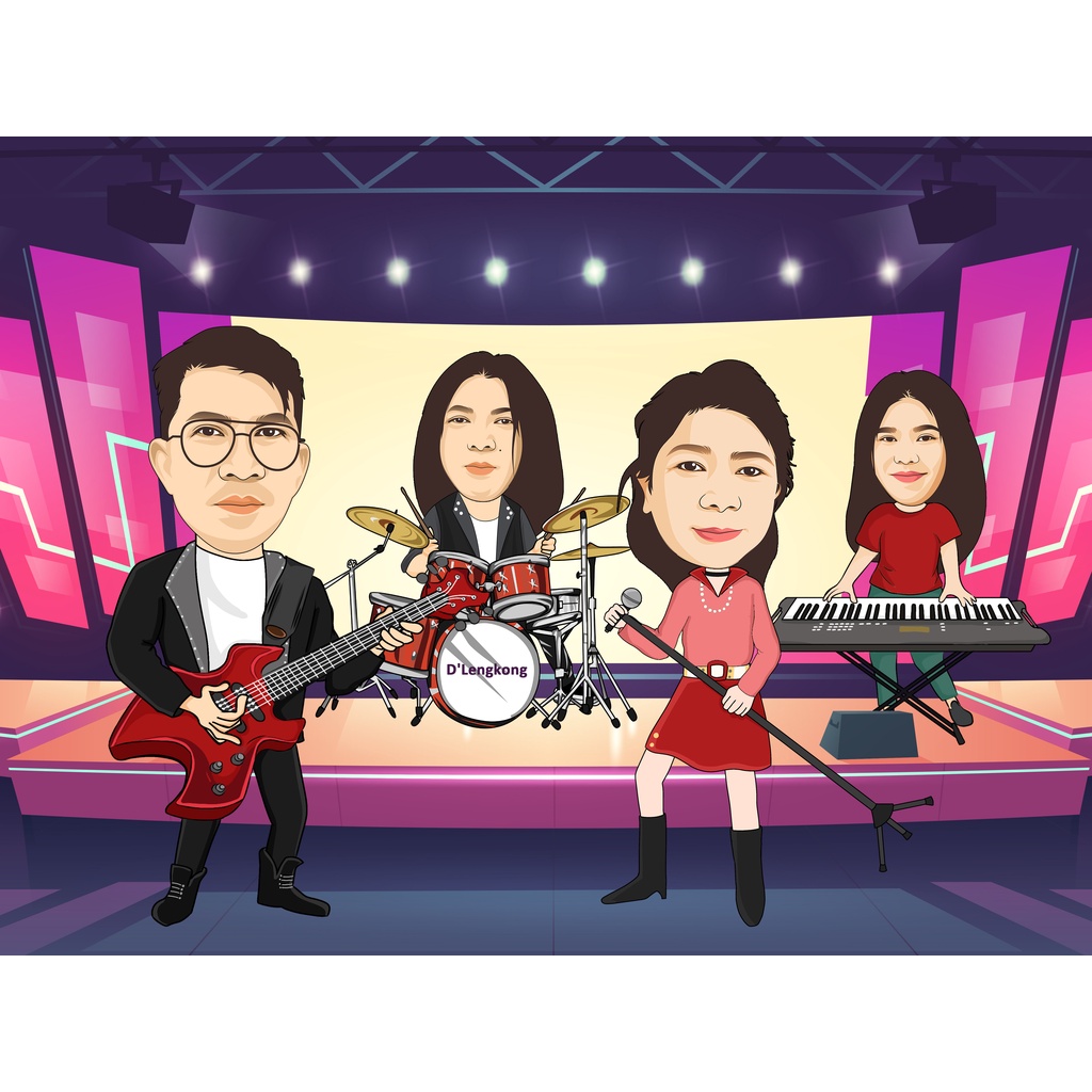 

Karikatur Digital Sketsa Tambahan Wajah / Pengerjaan 2 hari (Softfile)