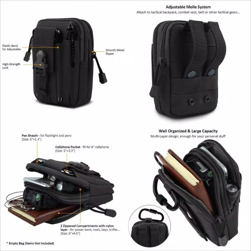 tas pinggang HP army tas tactical