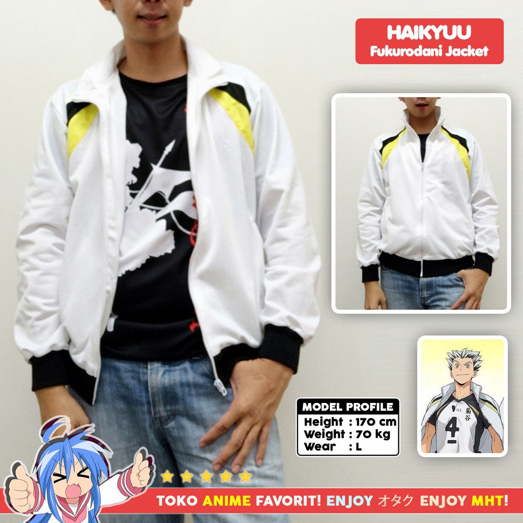 Jaket Anime Haikyuu! - Fukurodani Volleyball Club - Bokuto - Akaashi - myhobbytown