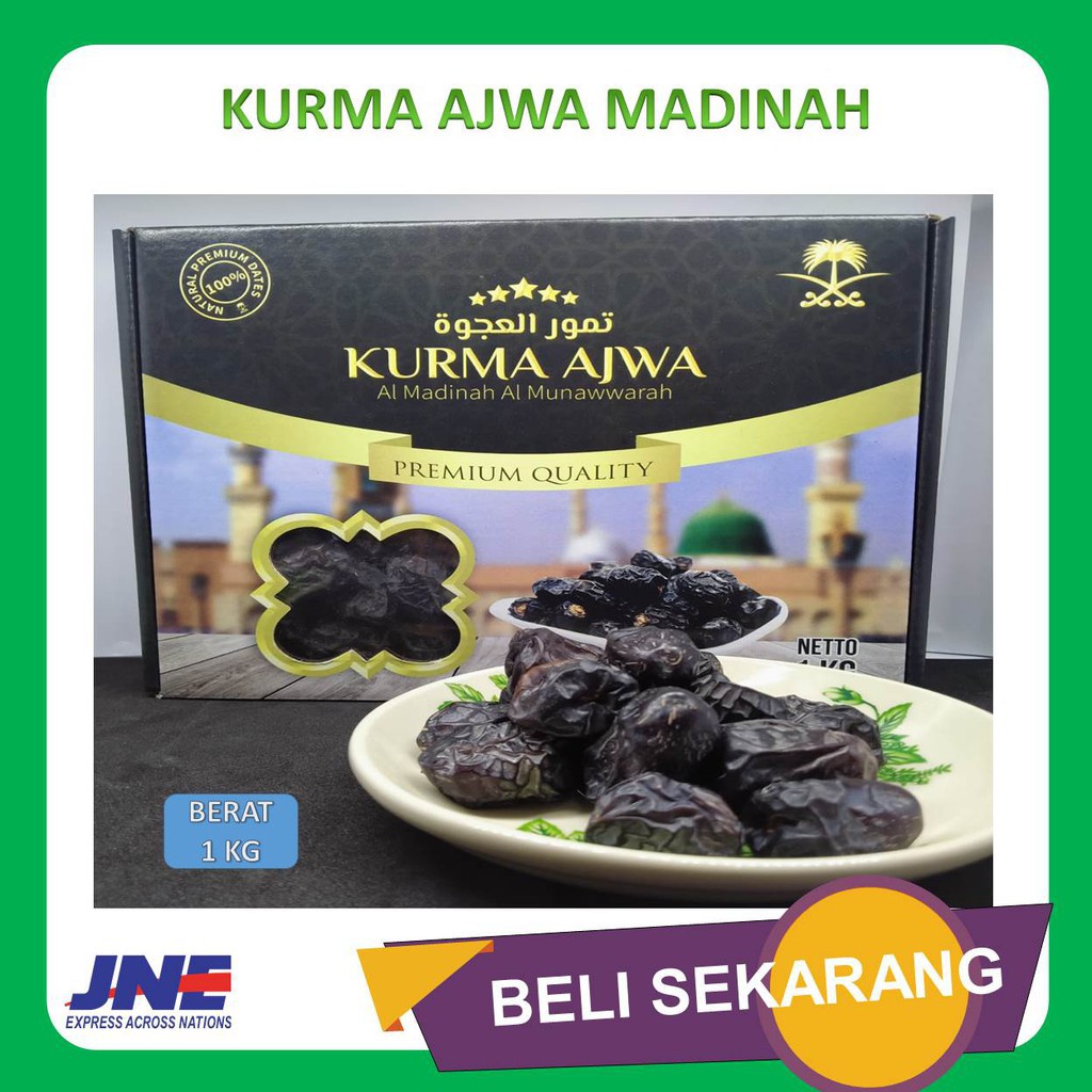 

Kurma Ajwa Jumbo Asli Impor dari Madinah 500Gr & 1 Kg / Kurma Nabi / Kurma Ajwa Premium / Ajwa Asli