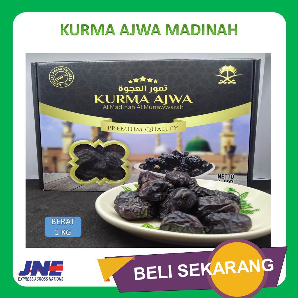 Jual Kurma Ajwa Jumbo Asli Impor Dari Madinah Gr Kg Kurma Nabi Kurma Ajwa Premium