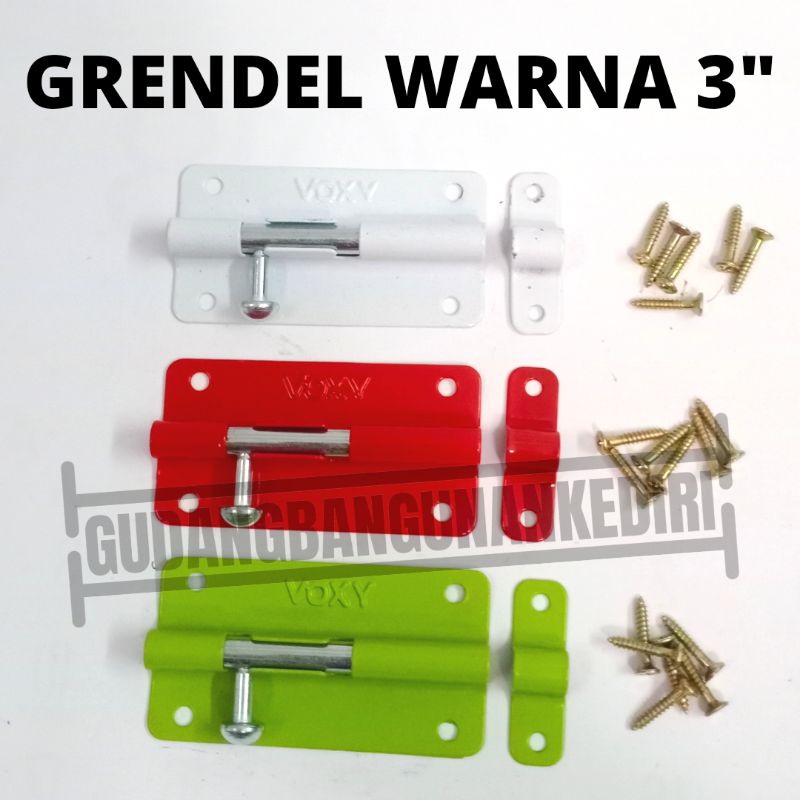 gerendel grendel slot selot warna voxy 3 inch