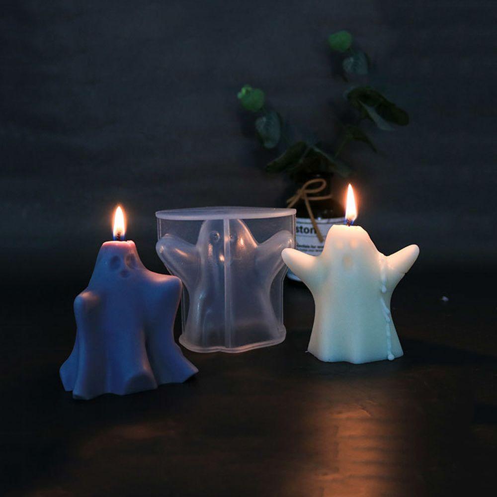 Suyo Cetakan Lilin Aromaterapi / Gypsum Handmade Bentuk Tengkorak Horror Bahan Silikon