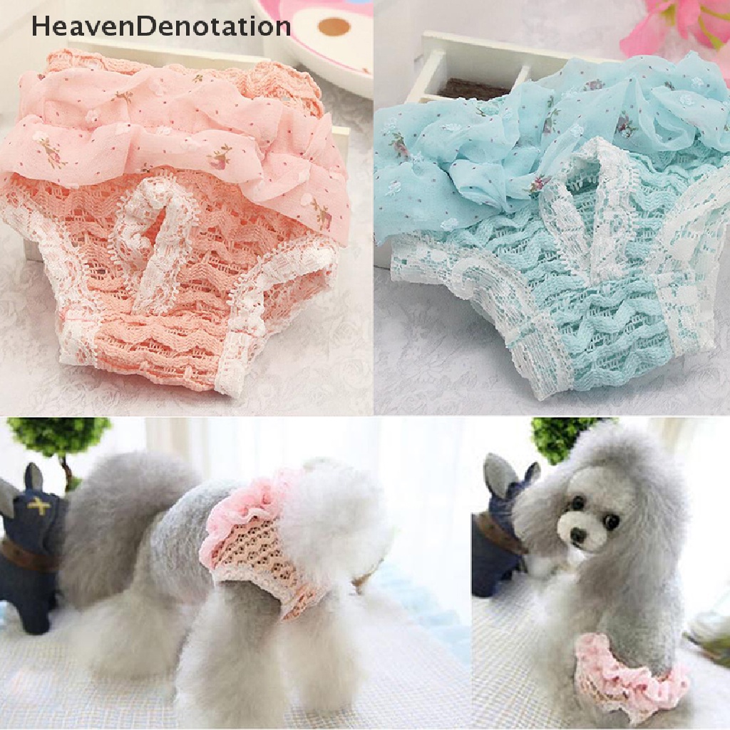 [HeavenDenotation] 1Pc Dog Diaper Physiological Pants Sanitary Panties Washable Female Dog Panties