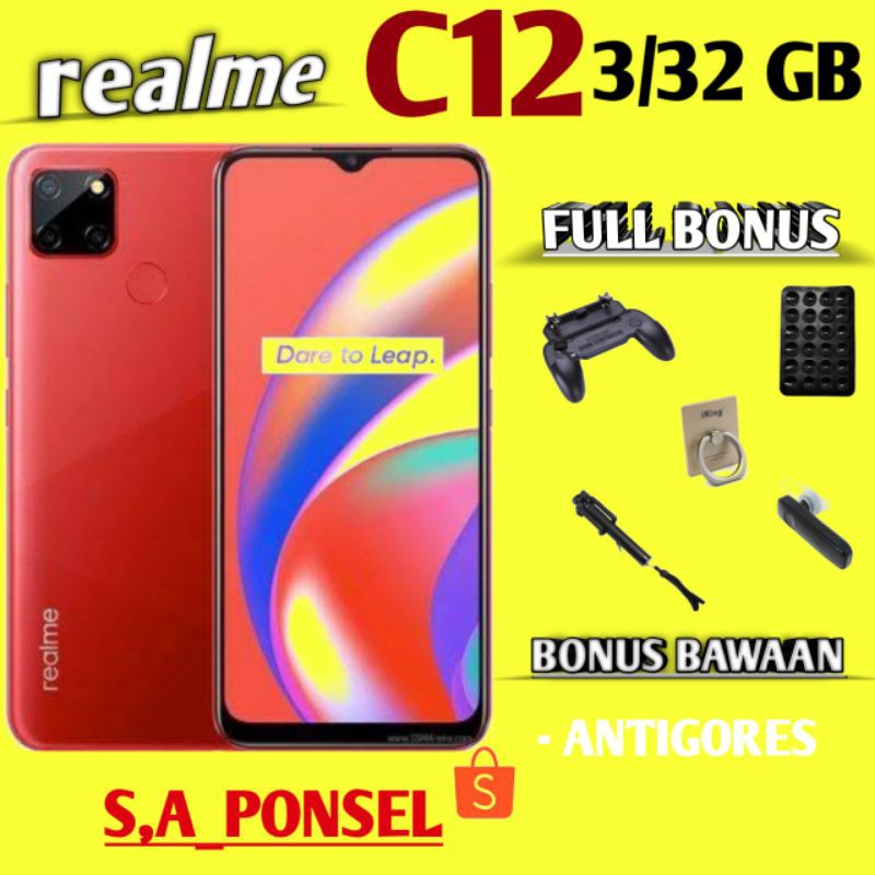 REALME C12 RAM 3/32 GB GARANSI RESMI REALME
