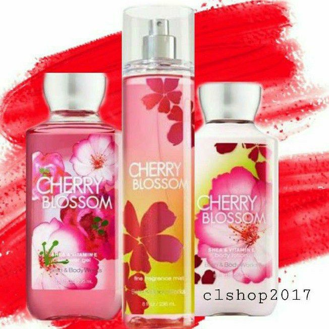 BATH &amp; BODY WORKS BBW CHERRY BLOSSOM SERIES MIST LOTION SHOWER GEL BODY CREAM HAND CREAM SHOWER GEL BODY CREAM LOTION MIST WASH WALLFLOWER ROOMSPRAY SCENTPORTABLE GENTLE GEL DEEP CLEANSING GENTLE FOAMING CREAMY LUXE