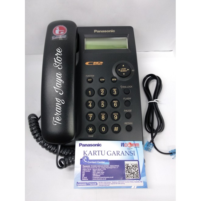 

Telepon Kabel Panasonic KX-TSC11 (Hitam) Pesawat Telepon Rumah TSC11