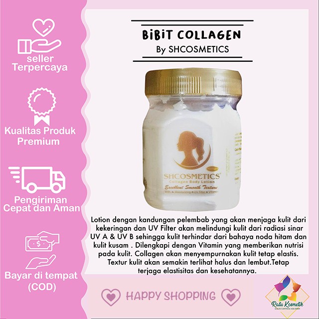 Ratu Bibit Collagen Sh Cosmetics Hand Body Lotion Whitening Bitcol Sh Bpom Indonesia