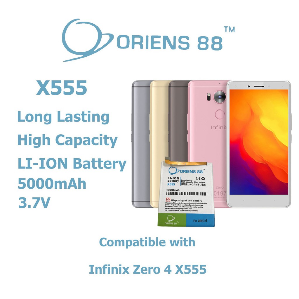 (P) Baterai batre battery Infinix X555 / zero 4 double power ORIENS88