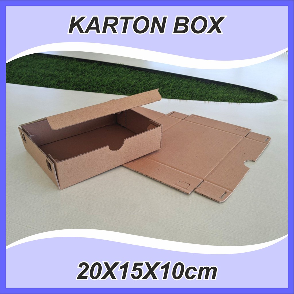 

Karton Box Polos uk 20x15x10 cm BF Kardus Packing Murah Kardus box die cut | dus packaging makanan snack