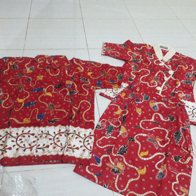 Sarimbit Batik Keluarga / Batik Couple Family / Meyshin Jaya / Ecer Grosir Konveksi Murah/batik Solo