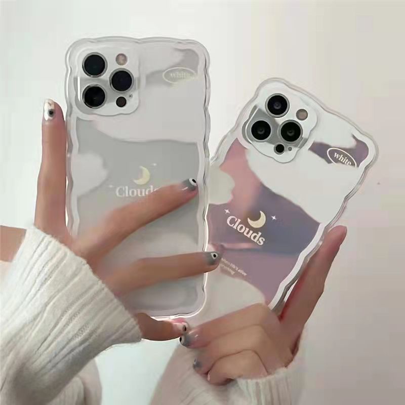Soft Case Tpu Transparan Gradasi Laser Motif Kartun Untuk iPhone 13 13pro 13prm 11 7Plus 8Plus Xr XS 13 12pro Max